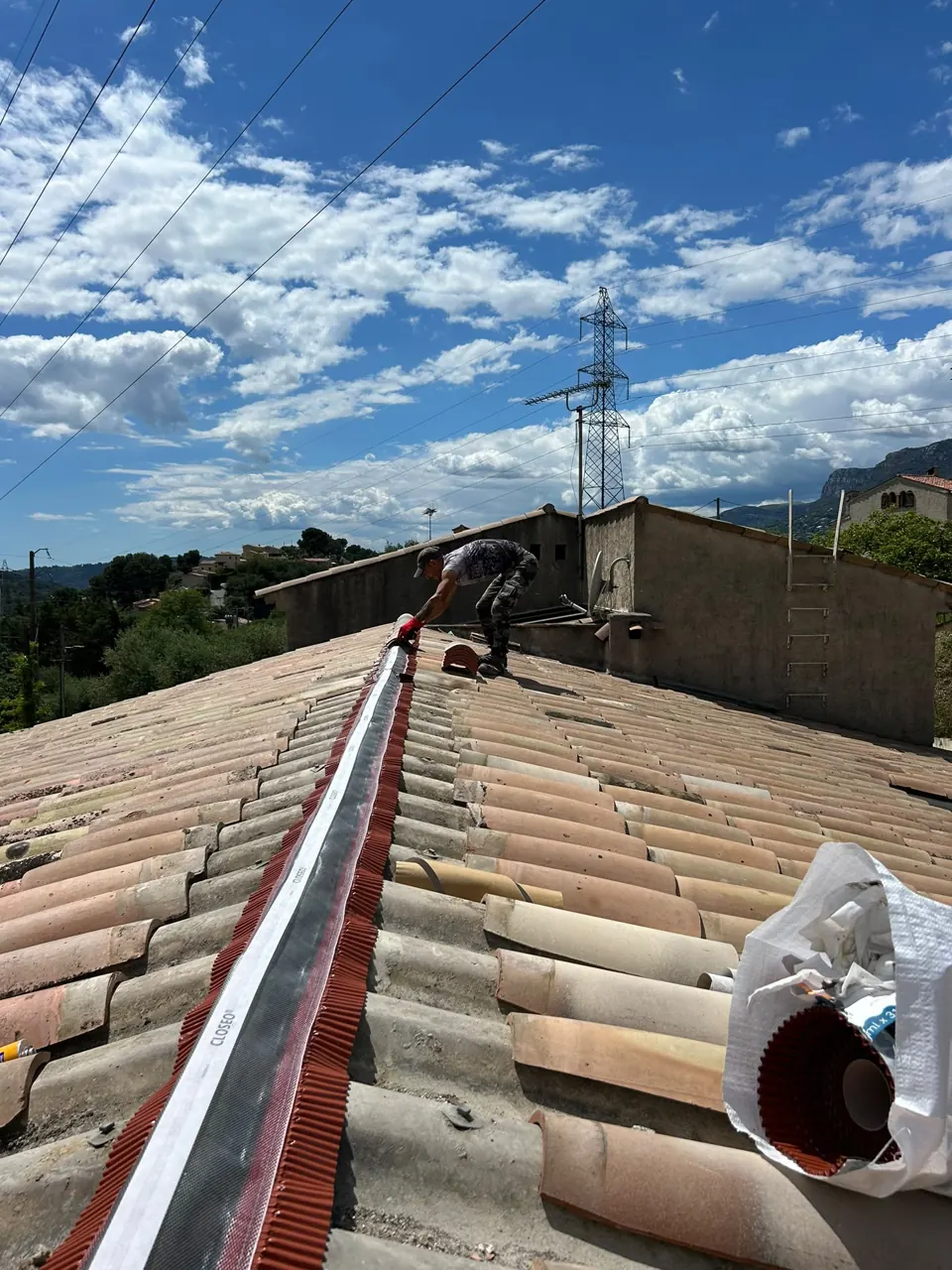 Chantier Toiture Chevalier Alpes-Maritimes