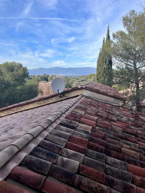 Toiture en tuiles anciennes